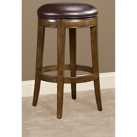 30" Swivel Bar Stool with Upholstered Seat